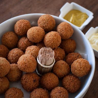 Bitterballen (Dutch meatballs) image